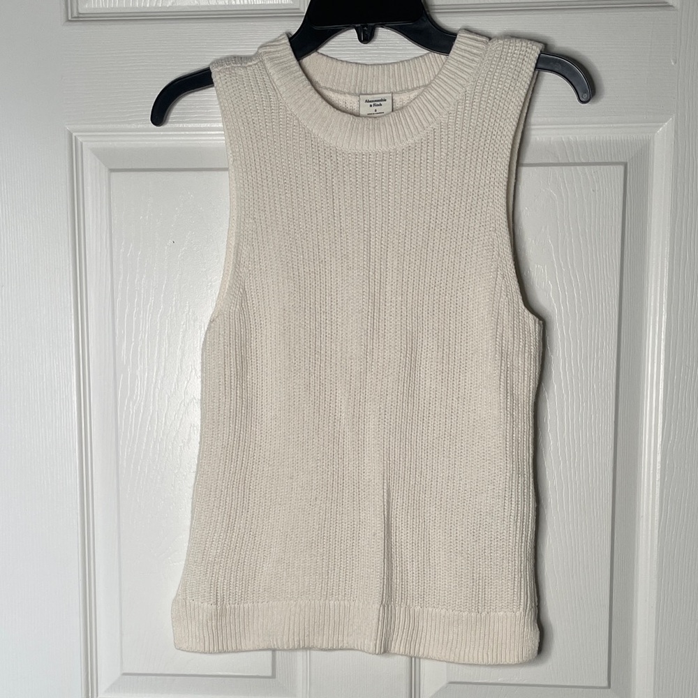 Abercrombie & Fitch 100% Cotton Knit Sweater Tank Top